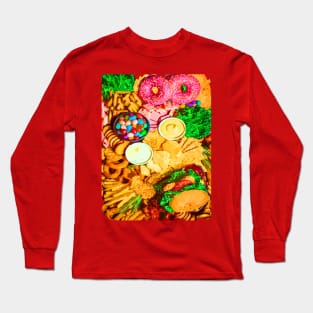 Fast food pattern Long Sleeve T-Shirt